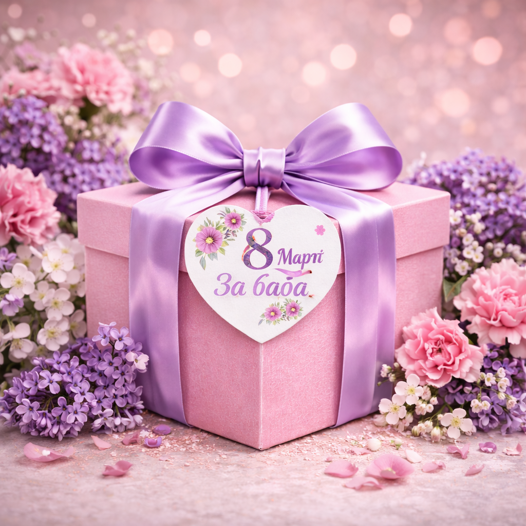 Подаръчна кутия за баба — 8 март
